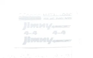 Metal Emblems for MST 1:10 CMX w/ Jimny J3 Body (White) RC4WD