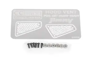 Side Metal Hood Vents for MST 1:10 CMX w/ Jimny J3 Body RC4WD