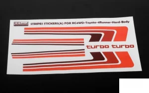 Retro Body Stripes for 1985 Toyota 4Runner Hard Body RC4WD