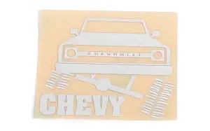 Chrome Chevy Decals RC4WD