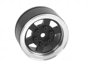 RC4WD Six-Spoke 1.55 Internal Beadlock Wheels (Black)