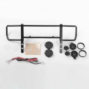 RC4WD Command Front Bumper W/Black Lights + Light Kit Set For Traxxas Mercedes-Benz G63 Amg 6X6