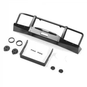 RC4WD Oxer Metal Front Winch Bumper W/Lights For Js Scale 1:10 Range Rover Classic Body