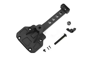Spare Wheel and Tire Holder w/ Clear High Rear Brake Light for Axial 1:10 SCX10 III Jeep JLU Wrangler RC4WD