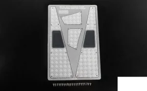Steel Front Side Hood Diamond Plates for RC4WD Gelande II 2015 Land Rover Defender D90 RC4WD
