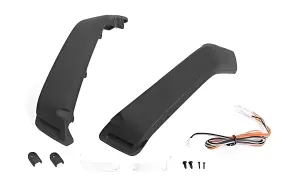 Fender Flare Set W/ Lights + LED Lighting System for Axial 1:10 SCX 10 III Jeep JLU Wrangler RC4WD