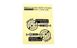 COVID Decal Sheet for MST 4WD Off-Road Car Kit W/ J4 Jimny Body RC4WD