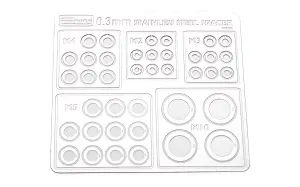 Stainless Steel 0.3mm Spacers Assortment RC4WD