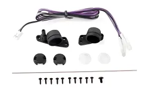LED A Pillar Front Light and Antenna for Traxxas TRX-4 2021 Bronco RC4WD