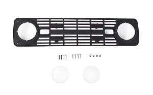 Front Grille and Lenses for Axial SCX10 III Early Ford Bronco (Black) RC4WD