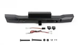 Eon Metal Rear Hitch Bumper w/LED for Axial SCX6 JEEP Wrangler JLU RC4WD
