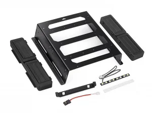 Rear Bed Rack And Tool Box W/ Light Bar for Vanquish VS4-10 Phoenix RC4WD