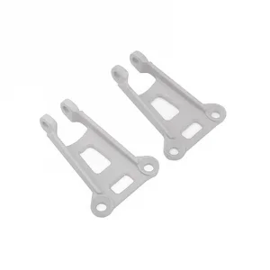 RC4WD Front Shock Mounts For T Rail Finder 2 Chassis (Silver)