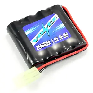 Voltz 4.8V NiMh - High Capacity 2000mAh - Mini Tamiya Plug (HE00010) - Fits Hobby Engine Mining Truck and Wheeled Loader