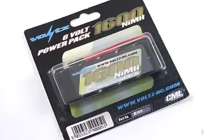 Voltz 1600mAh 6.0V Receiver Pack Straight (JR Plug)