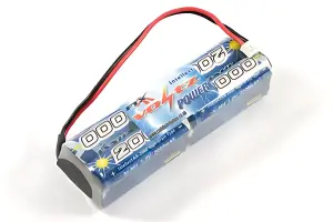 Voltz Transmitter TX Flat Battery 9.6 2000mAh JR/Spektrum