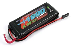 Voltz 1600mAh 2S 6.6V Rx Life Straight Battery Pack