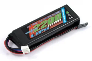 Voltz 2300mah 2S 7.4V Receiver LiPo - Straight