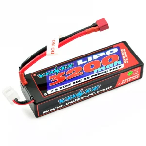 Voltz 3200mAh Hard Case 7.4v 2S 40C LiPo - Deans