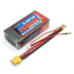 Voltz 3000Mah Hard Case 7.4V 30C LiPo Shorty Pack - XT60
