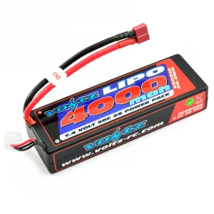 Voltz 4000mAh Hard Case LiPo - 7.4v 2S 50C - Deans