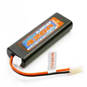 Voltz 4200Mah Oval Case 2S 40C 7.4V Lipo Stick Pack - Tamiya
