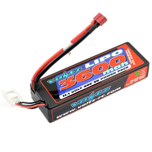 Voltz 3600mah Hard Case Low Profile 3S 11.1V 40C LiPo Pack - Deans