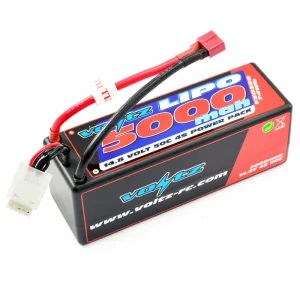 Voltz 5000mAh Hard Case 14.8v 4S 50C LiPo - Deans