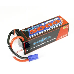 Voltz 5000mAh Hard Case 14.8v 4S 50C LiPo - EC5