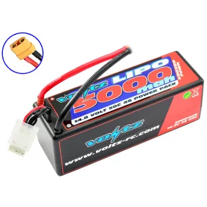 Voltz 5000Mah Hard Case 14.8V 4S 50C Lipo Stick Pack XT90