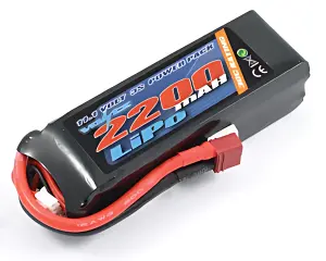 Voltz 2200mAh 11.1V 3S 30C LiPo Battery - Deans