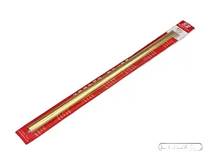 12 Inch Round Brass Tube 7/16 Inch (Pk1) .014 Wall