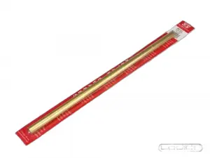12 Inch Round Brass Tube 7/16 Inch (Pk1) .014 Wall
