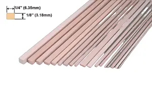 Obechi Strip 1:8x1/4x36/ 3.18x6.35