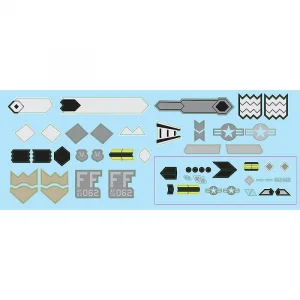 XFly Twin 40mm F-22 Decal Sheet