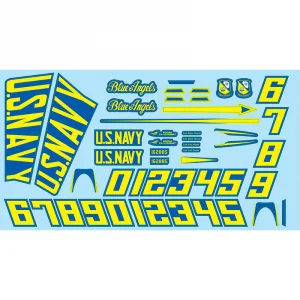 XFly Twin 40mm F-18 (Blue) Decal Set