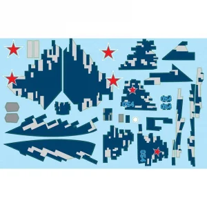 XFly Twin 40mm Su-57 Decal Sheet