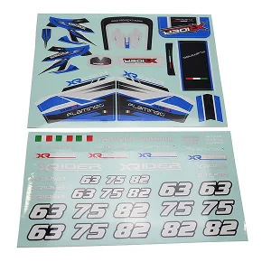 X-Rider Flamingo Sticker Blue