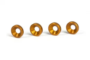 XRay Aluminium Countersunk Shim - Orange (4)