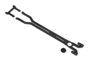 XRay T2 008 Asphalt-Spec Upper Deck Graphite + Rear Upper Deck - Set