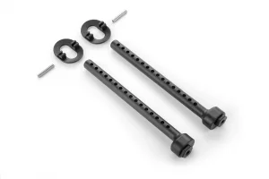 XRay Composite Front Eccentric 6mm Body Mount Set +1mm Height