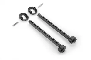 XRay Composite Front Eccentric 6mm Body Mount Set +2mm Height