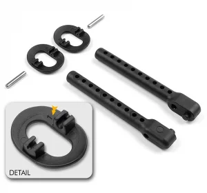 XRay Rear Body Mount Set +1mm Height