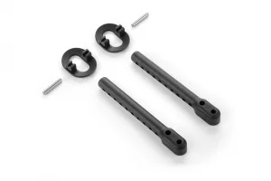 XRay Composite Rear 6mm Adjustable Body Mount Set +2mm Height