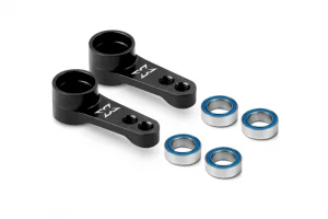 XRay Aluminium Dual Servo Saver Arm - Black Ball-Bearings (2)