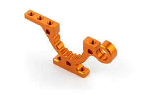 XRay T4 19 Aluminium Lower Adjustment Bulkhead - Front R / Rear L - Orange