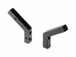 XRay X4 Aluminium Shock Holder Rear Fixed For Uni Bulkheads (2)