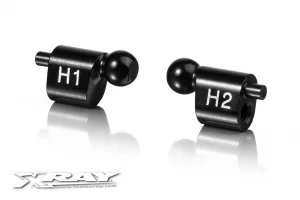 XRay Aluminium Quick Roll-Center Holder 4.9mm - H1 + H2