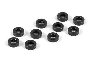 XRay Aluminium Shim 3X6X2.0mm - Black (10)