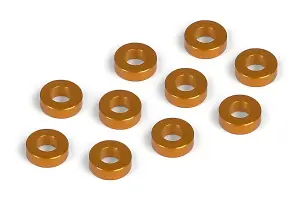 XRay Aluminium Shim 3X6X2.0mm - Orange (10)